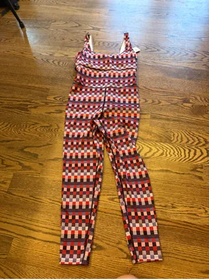 Free People FP Movement NWT - Lose Control Print Onesie Jumpsuit L $118 thumbnail 4