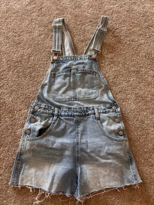 PacSun denim short overalls thumbnail 1