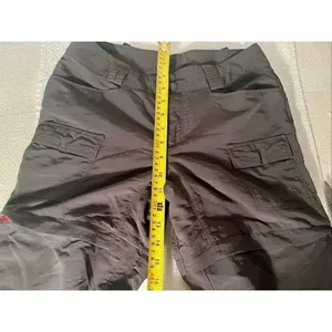 The North Face Pants Womens 4 Nylon Convertible Zip Off Cargo Straight Leg Gray thumbnail 11