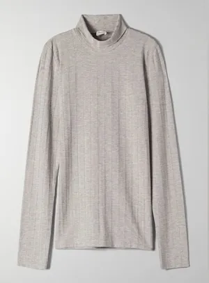 Aritzia/Wilfred Free Only Turtleneck - Heather Gray in Size XS thumbnail 1