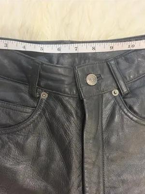 Vintage Maxima Wilson’s Genuine Leather Pants Size 4 Black 90s Y2K Straight Leg thumbnail 7
