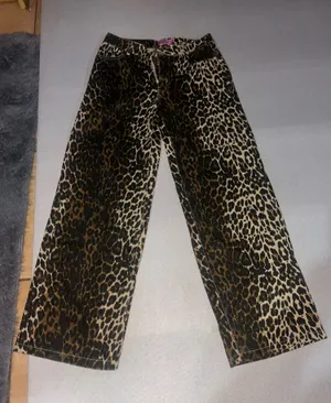 Edikted Cheetah Print Jeans thumbnail 1