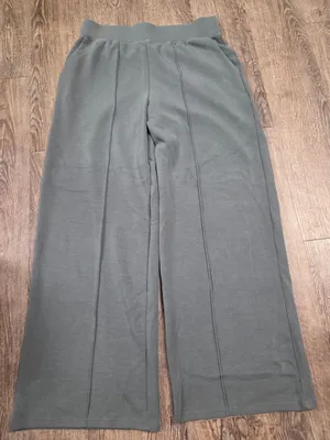 Kinesis Front Seam Cropped Coordinating Wide Leg Pants Green Size Medium thumbnail 1
