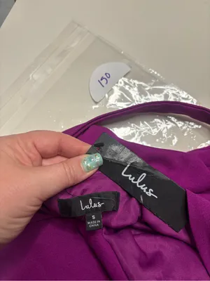 Lulus Magenta Purple Fuscia Size Small Cross Cross Jumpsuit New thumbnail 5