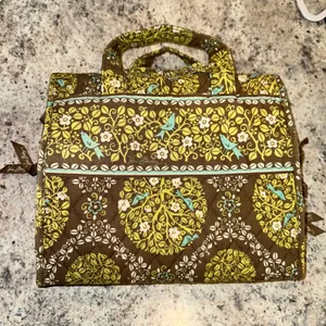 Vera Bradley Sittin In A Tree Hanging Cosmetic Makeup organizer foldable Storage thumbnail 2