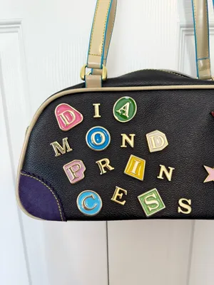 NEW Vintage Y2K Diamond Princess Shoulder Bag Novelty Charm Purse thumbnail 2