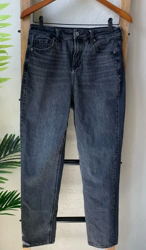 American Eagle Outfitters Mom Jean Black Wash Jeans thumbnail 1