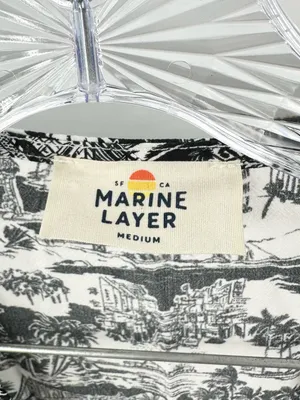 Marine Layer Women's Holi Jumpsuit California Black/White Size Medium thumbnail 4
