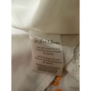 For Love and Lemons Yolanda Mini Dress in White Large thumbnail 7