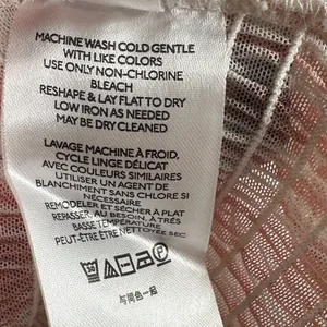 Anthropologie Smocked Crop Top Long Sleeve Sheer Sleeve Blouse Pink Print Size S thumbnail 8