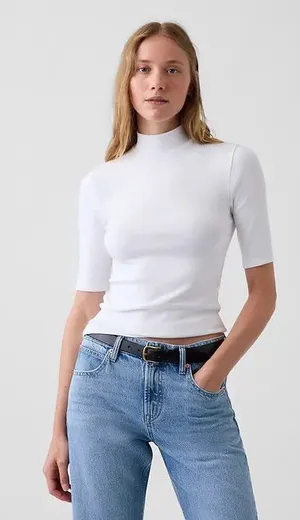 GAP Modern mockneck tee thumbnail 1