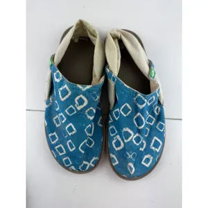 Sanuk Yoga Sling Sidewalk Surfers Womens 7 Blue White Geometric Boho Comfort‎ thumbnail 2