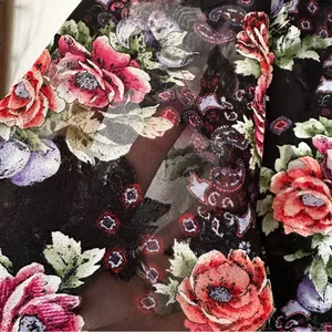 Victorias Secret Vintage Floral Burn Out Vintage Robe Topper Womens Large thumbnail 3