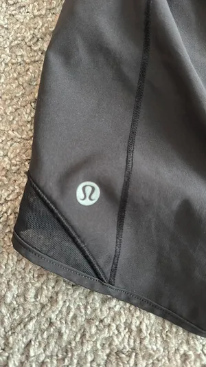 Black Lululemon Shorts Hotty Hot thumbnail 4