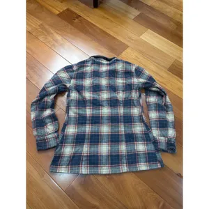 Patagonia Womens Organic Cotton Plaid Flannel Tunic Shirt‎ Blue Red Yellow 4 thumbnail 6