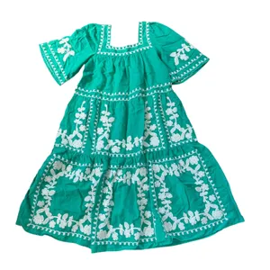 Sézane Sabine Dress Ecru Green thumbnail 4