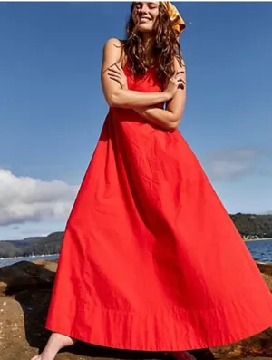 Free People Halter Beachside Tide Maxi Dress thumbnail 1