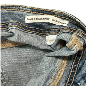 Garage Denim Shelly Blue Low Rise Flare Jeans Light Wash Retro Y2K thumbnail 6