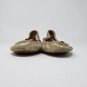 Sperry Top Sider Slip-On Flat Gold Metallic Moccasin Shoes Women's Size 6M thumbnail 6
