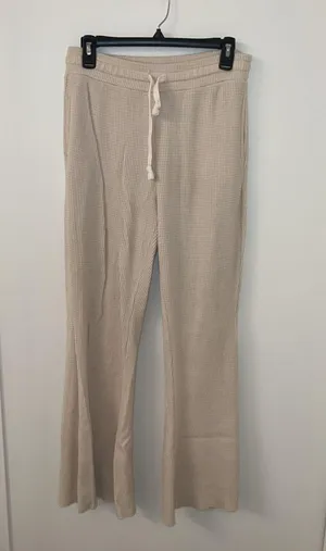 Aerie Waffle High Waisted Flare Pant thumbnail 1