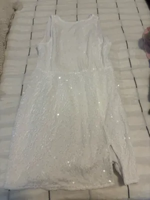 Amazon White Sparkly Dress thumbnail 1
