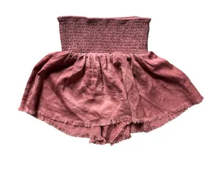Aerie Smocked Waist Rose Pink Shorts XS thumbnail 1