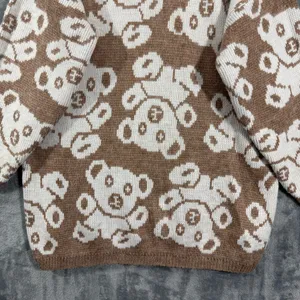 Vintage Needles & Yarn Teddy Bear Fluffy Knit Sweater thumbnail 4