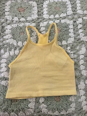 Yellow Workout Tank thumbnail 3