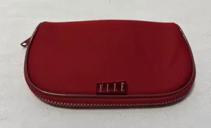 Elle Eyeglasses Frames Case  Sunglasses Red Bag Pouch thumbnail 1