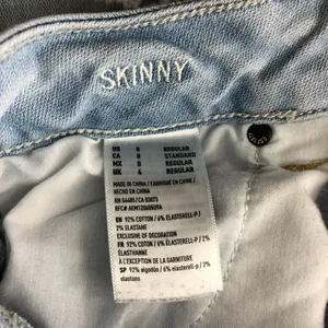American Eagle Womens Jeans Skinny Super Stretch Light Wash Distressed 0 thumbnail 4