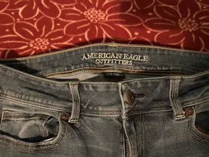 American Eagle Outfitters Kick Boot Jeans Blue Denim Stretch Women's 5-Pocket thumbnail 2