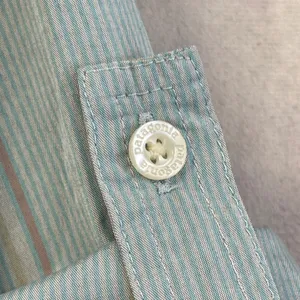 Patagonia Womens La‎ Reina Button Down Shirt Size 8 Striped Hiking Gorp Granola thumbnail 7