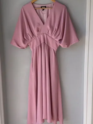 ALEXIA ADMOR August Draped Midi Dress Soft Girl Feminine thumbnail 3