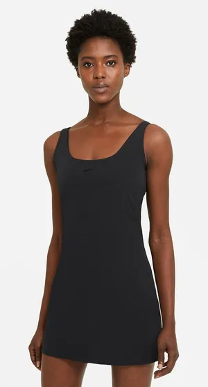 Nike Zenvy Womens Dri-FIT Allover Support Dress Black DQ6020-010 Small thumbnail 1