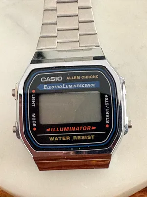 Casio Silver Digital Illuminator Watch Needs Battery thumbnail 4