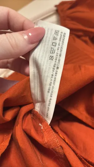 Abercrombie Long Sleeve Cropped Shirt Burnt Orange thumbnail 5