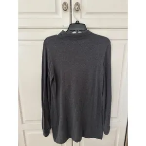 J. McLaughlin Gray Mock‎ Neck Long Sleeve Tunic Top Womens Size M thumbnail 5