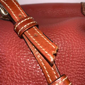 Dooney and Bourke Burnt Orange Pebbled Leather Crossbody Handbag Medium thumbnail 10