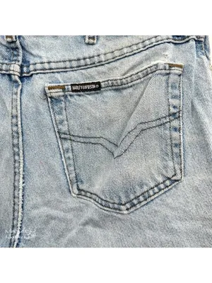 Harley-Davidson Vintage Biker Blues High-Waist Denim Cutoff Shorts USA Made thumbnail 3