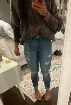 KanCan USA Ripped Jeans Medium Wash thumbnail 1