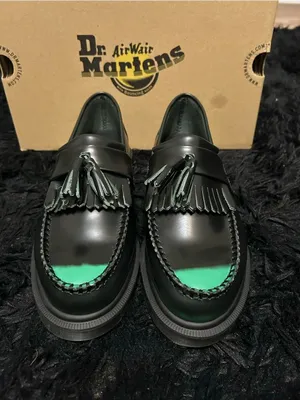 DR MARTENS Adrian Tassel Arcadia Rub Off leather loafers shoes women’s 8 new thumbnail 3