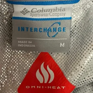 Columbia Interchange Blue Zip Up Hooded Hoodie Windbreaker Rain Coat Jacket Sz M thumbnail 4