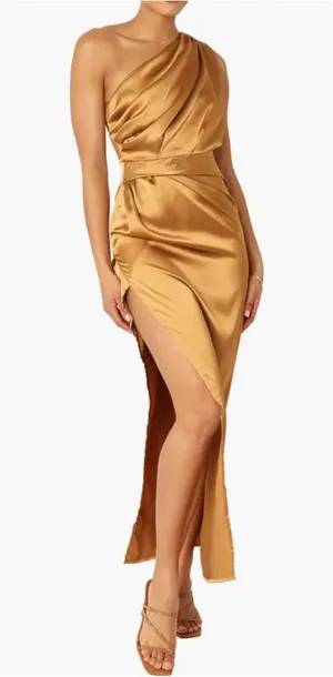 Petal and Pup Nadia Satin Maxi Dress thumbnail 1