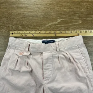 Ralph Lauren Women's Pink Chino Pants Size 2 Cotton Straight Leg Button Fly thumbnail 4