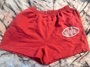 Pink and white pretty little thing lounge shorts thumbnail 1