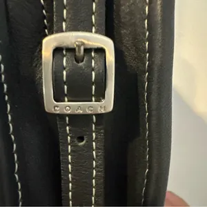 Vintage Coach Bellini Purse Crossbody Bag Leather #9139 , Costa Rica Black‎ thumbnail 4