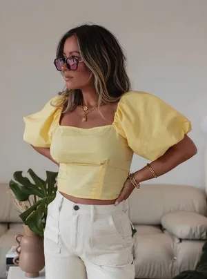VICI Puff Sleeve Top thumbnail 1