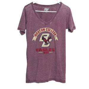 NWOT Blue 84 Boston College Eagles Burnout V Neck Graphic Tee Women Medium thumbnail 3