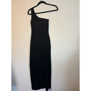 Lulus Good Times Only Black One-Shoulder Maxi Dress XS NEW thumbnail 15