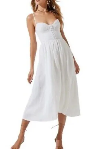 O.P.L White Midi Dress(Size XS) thumbnail 1